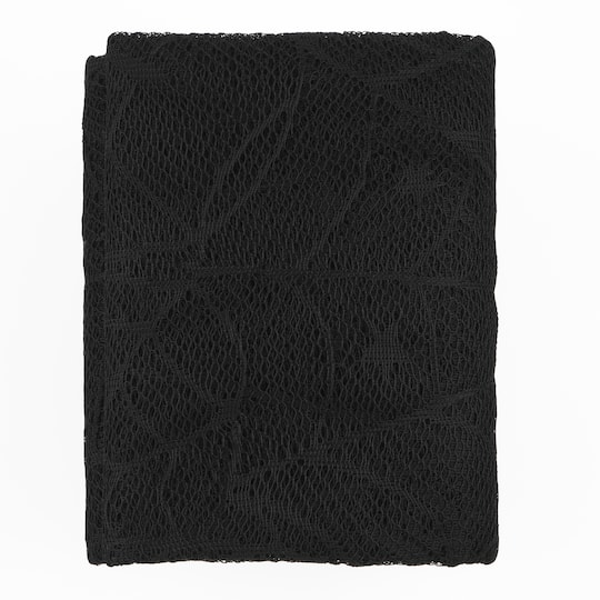 72" Black Spiderweb Lace Tablecover by Celebrate It™